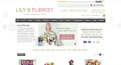 Desktop Screenshot of lilysflorist.com.au